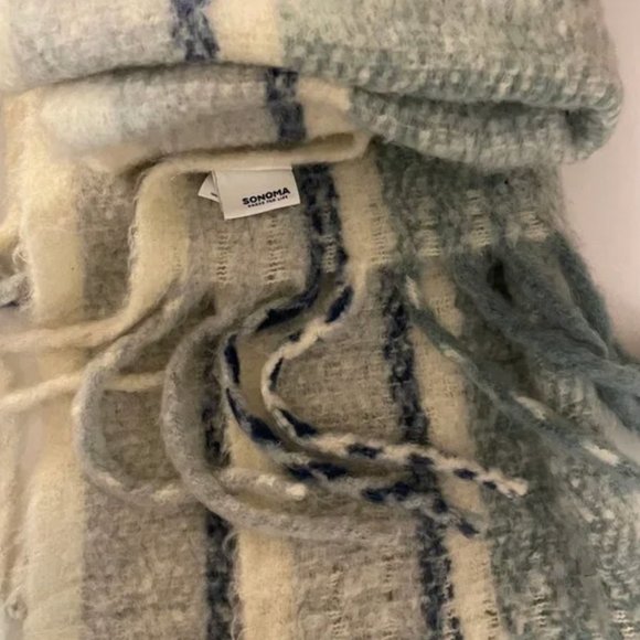 Sonoma blue blanket scarf main image 4